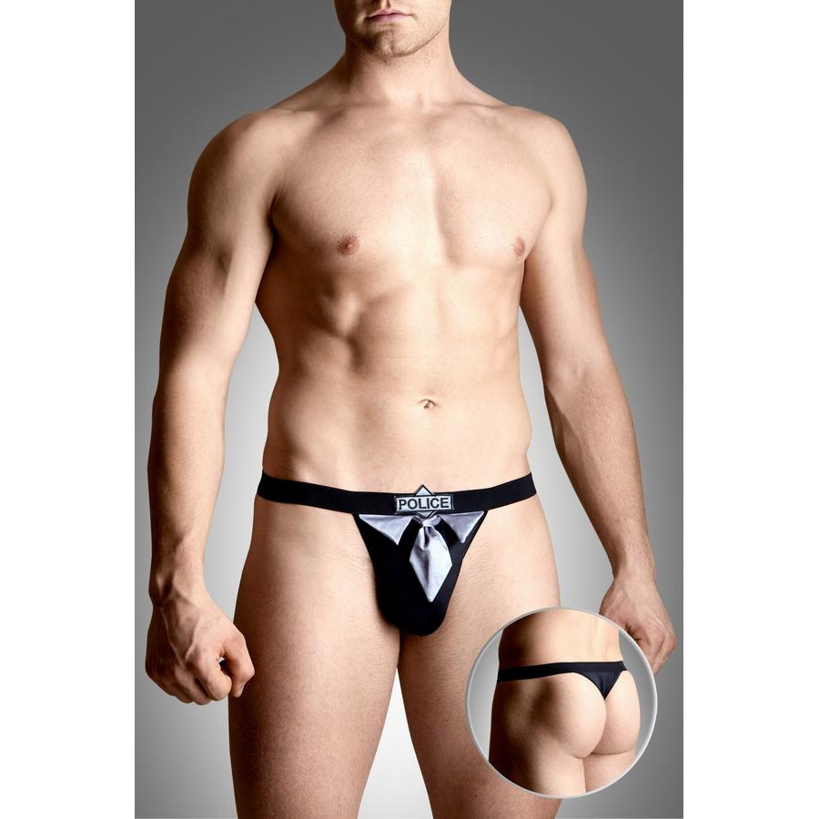 SoftLine SoftLine Мужские трусы Mens thongs 4490, black, S/L (5591449010) - зображення 1