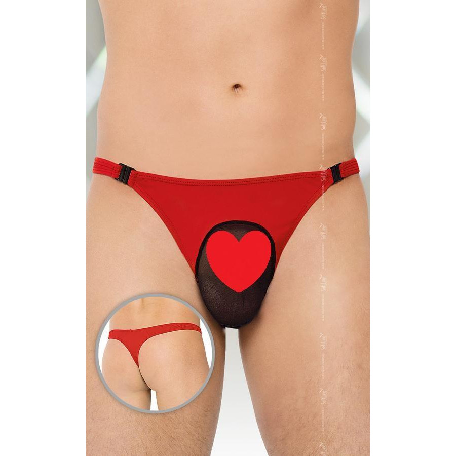 SoftLine SoftLine Чоловічі труси Thongs 4502, Червоні XL (5591450234) - зображення 1