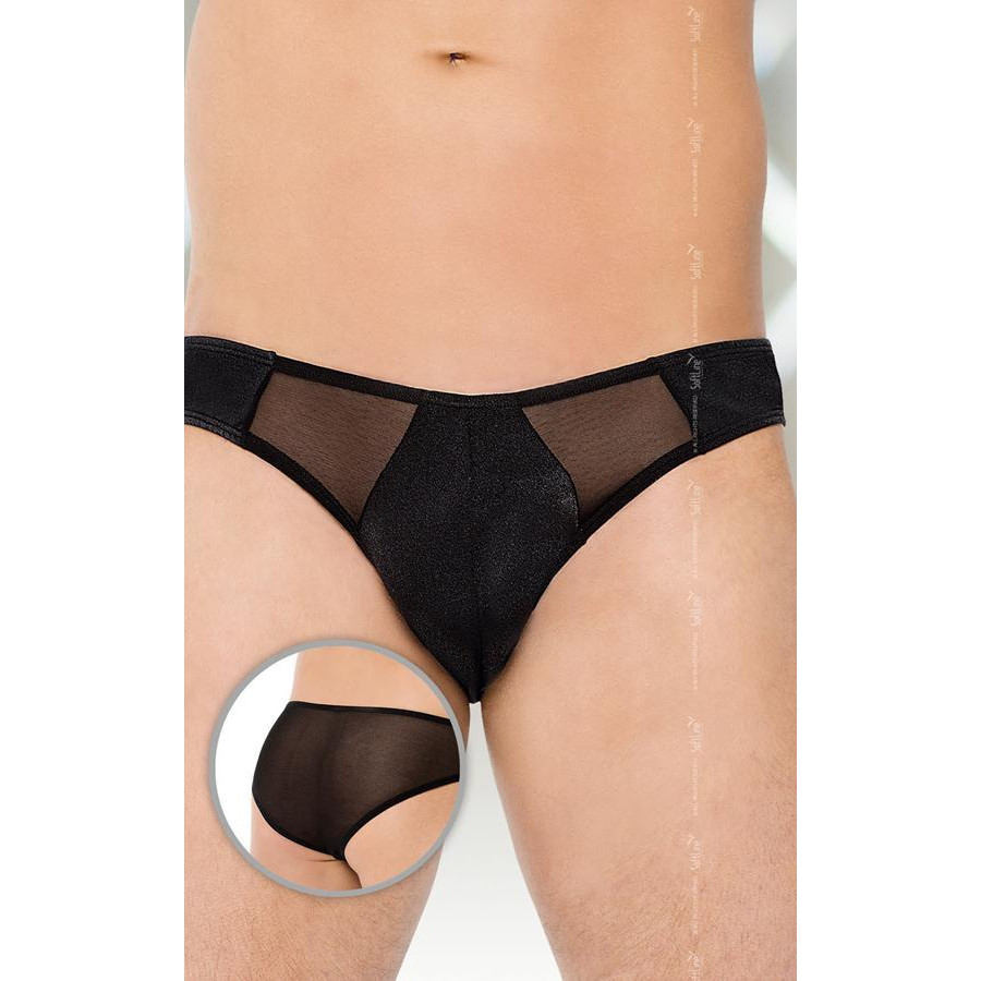 SoftLine SoftLine Чоловічі труси Thong 4466, Чорні XL (5591446614) - зображення 1