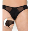 SoftLine SoftLine Чоловічі труси Thong 4466, Чорні XL (5591446614) - зображення 4