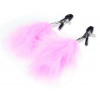Афродита Зажимы для сосков с розовыми перьями для нежных женщин (Зажим ПР) - зображення 4