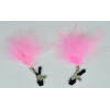 Афродита Зажимы для сосков с розовыми перьями для нежных женщин (Зажим ПР) - зображення 5