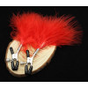 Афродита Зажимы для сосков с красными перьями созданы для удовольствия и красоты (Зажим ПК) - зображення 4
