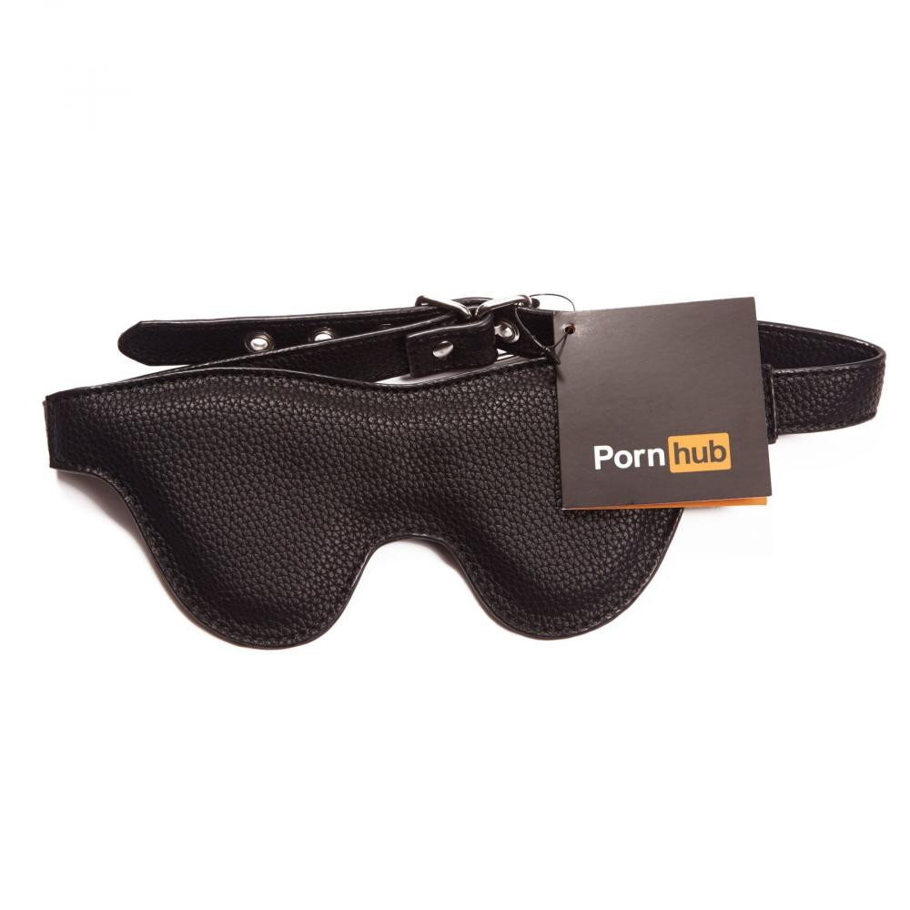 Pornhub Faux Leather Mask, черная (SO2899) - зображення 1