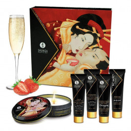   Shunga Подарочный набор  GEISHAS SECRETS - Sparkling Strawberry Wine: для шикарной ночи вдвоем