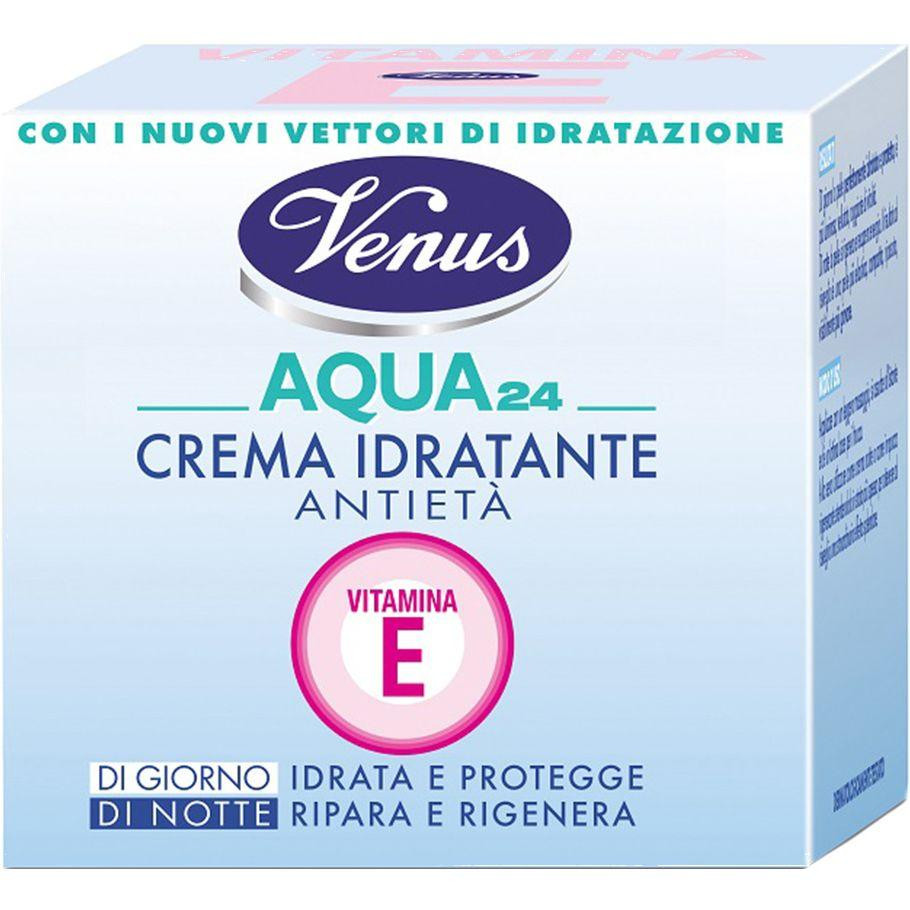 Venus Антивіковий крем для обличчя  Aqua 24 Anti-Aging Moisturizing Cream With Vitamin E Зволожуючий 50 мл - зображення 1