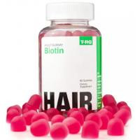   T-RQ Биотин, вкус клубники, Biotin, , 60 жевательных конфет