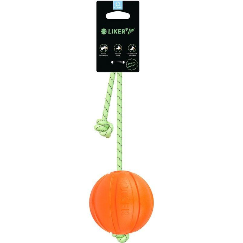 Collar Игрушка для собак Liker Lumi 9 Мячик со шнуром, который светится в темноте (6284) - зображення 1