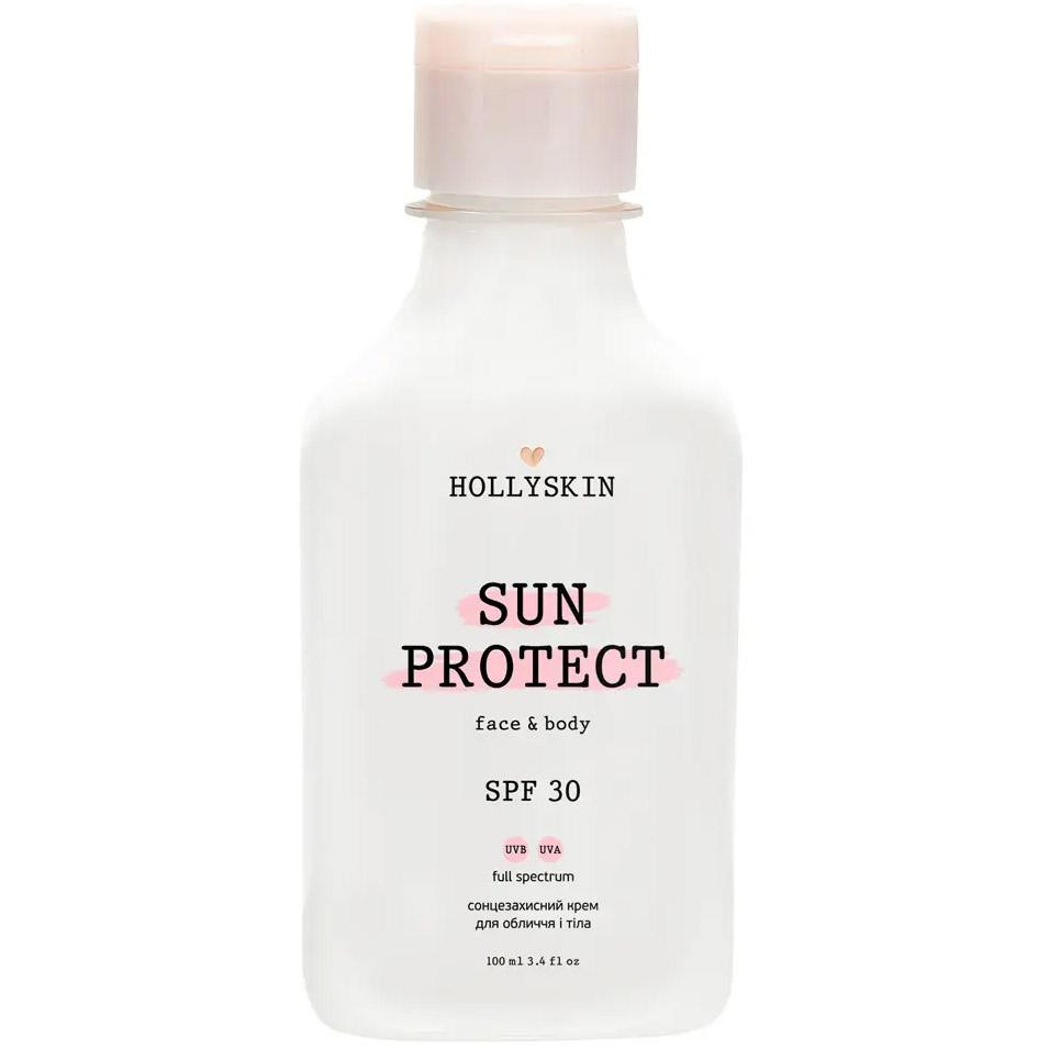 Hollyskin Сонцезахисний крем для обличчя та тіла  Sun Protect SPF 30 100 мл (4823109700574) - зображення 1
