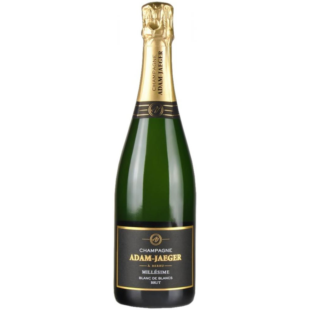 Champagne Adam-Jaeger Адам-Жаже Шампанское Милезим Блан де Блан 2007 белое 0,75л (3760268050021) - зображення 1