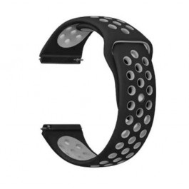 BeCover Ремешок  Nike Style для Samsung Galaxy Watch 46mm/Watch 3 45mm/Gear S3 Classic/Gear S3 Frontier Blac