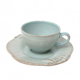 Costa Nova Чашки с блюдцем голубые для кофе, набор 6 шт. Mediterranea (MCS02-00201D-set)