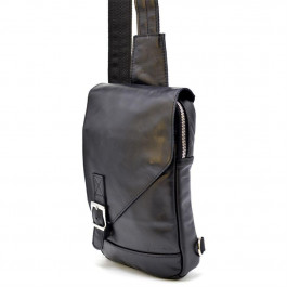 TARWA Рюкзак на одне плече чоловічий шкіряний чорний  GA-6403-4lx