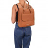 Tuscany Leather Рюкзак-сумка жіночий шкіряний світло-сірий  2211_1_76 - зображення 8