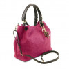 Tuscany Leather Сумка-шопер жіноча шкіряна з тисненням рожева  1573_1_75 - зображення 2