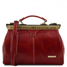 Tuscany Leather Сумка-саквояж жіноча шкіряна червона  38_1_4