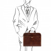 Tuscany Leather Портфель-папка чоловічий шкіряний коричневий  Leather Sorrento TL141022 - зображення 3
