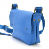 TARWA Невелика жіноча сумка-кроссбоді з натуральної шкіри синього кольору  (21778) - зображення 1