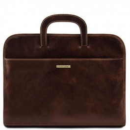 Tuscany Leather Портфель-папка чоловічий шкіряний темно-коричневий  Sorrento TL141022