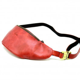 TARWA Красная поясная сумка из лошадиной кожи Crazy horse бренда  RR-3036-4lx