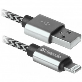 Defender ACH01-03T PRO USB2.0 AM/Apple Lightning White 1m (87809)