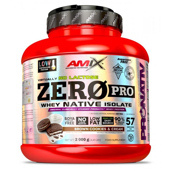 Amix ZeroPro Protein 2000 g /57 servings/ Dark Cookies & Cream - зображення 1
