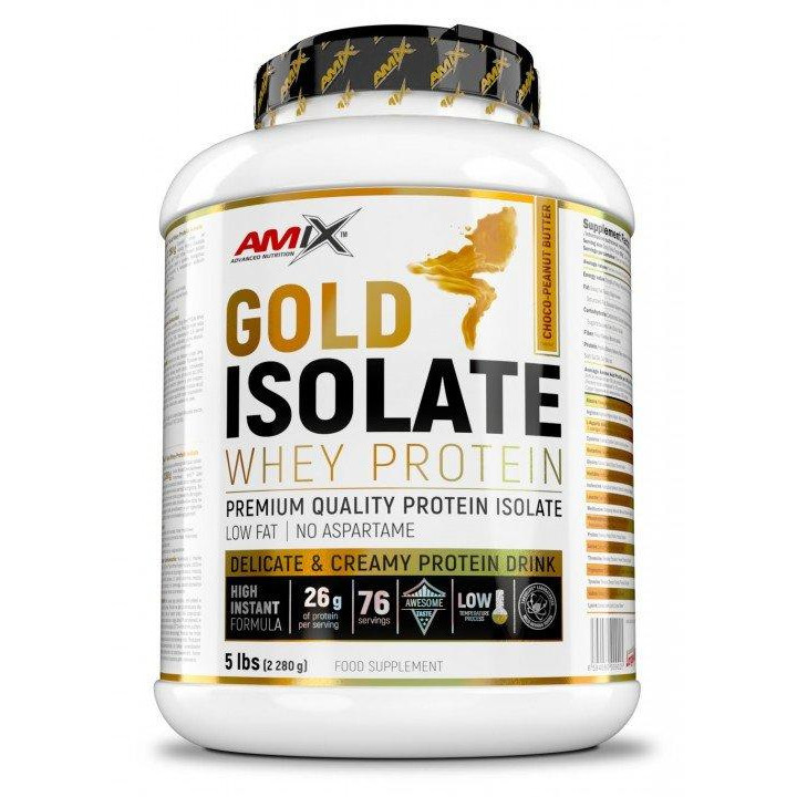 Amix Gold Whey Protein Isolate 2280 g /76 servings/ Choco-Peanut Butter - зображення 1
