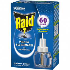 Raid Рідина для електрофумігаторів  від комарів 60 ночей (5000204329131)