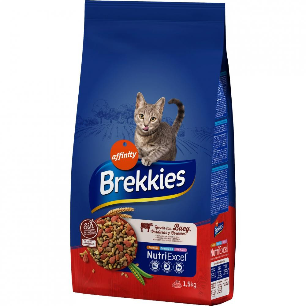 Brekkies Cat Beef 1.5 кг (927273) - зображення 1