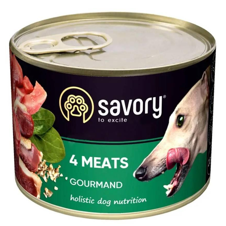Savory Dog Gourmand 4 meats 200 г (30389) - зображення 1