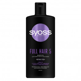 Syoss Шампунь  Full Hair 5 с тигровой травой для тонких волос без объема 440 мл (4015100339086)