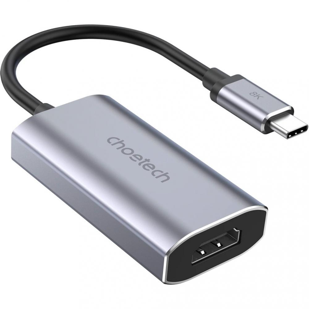 Choetech USB Type-C to HDMI v2.1 Gray (HUB-H16-GY) - зображення 1