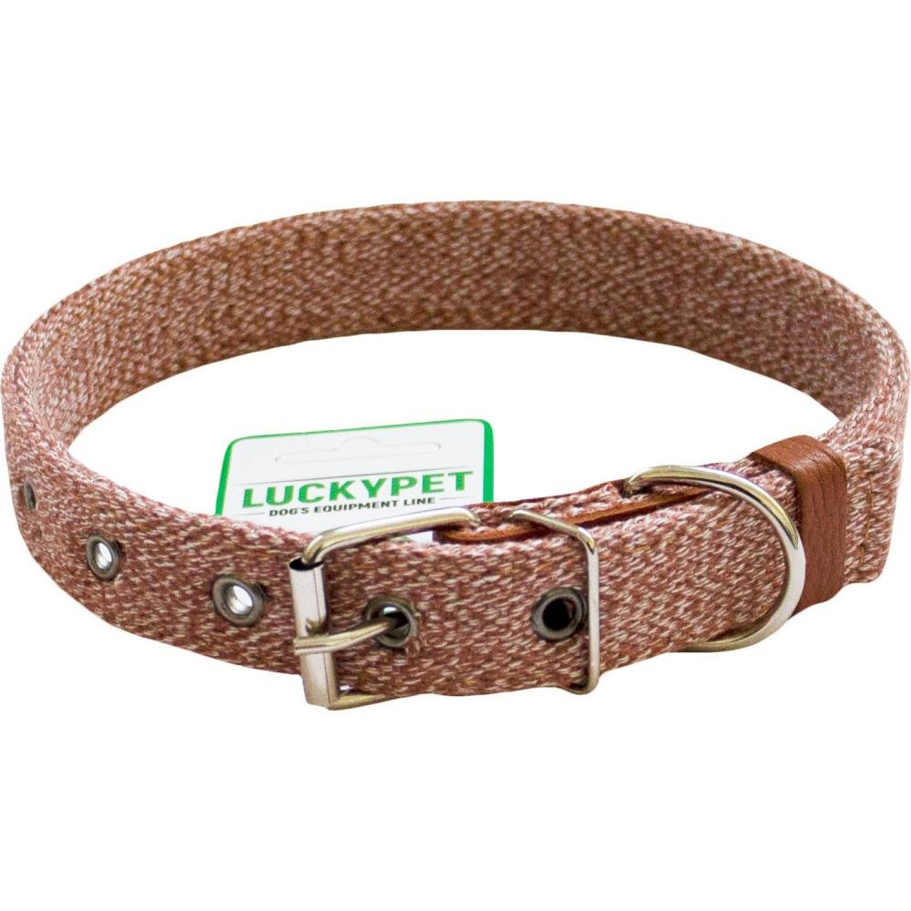 Lucky Pet Нашийник  20 мм (30-40) Melange подвійний Коричневий (4820268550378) - зображення 1