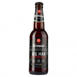   Volynski Browar Пиво  Big Man English Barleywine, темне, нефільтроване, 10%, 0,35 л (4820183000835)