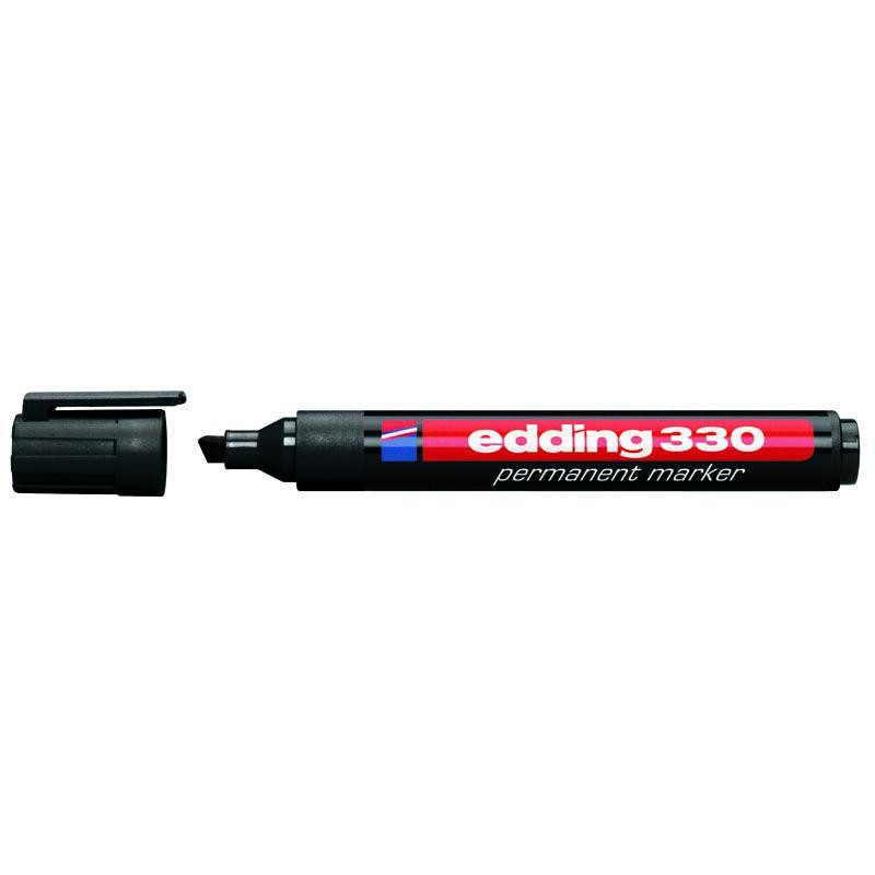 Edding Маркер  Permanent e-330 1-5 мм, chisel tip, waterproof, black (330/01) - зображення 1