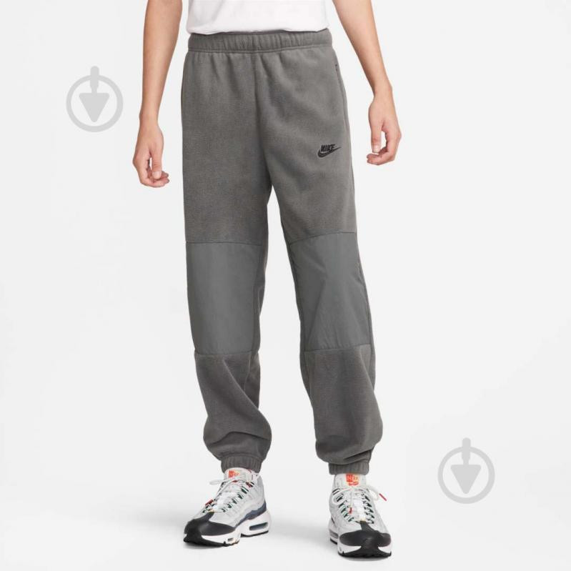 Nike Сірі чоловічі спортивнi штани  M NK CLUB+ POLAR FLC CF PANT FB8384-068 - зображення 1