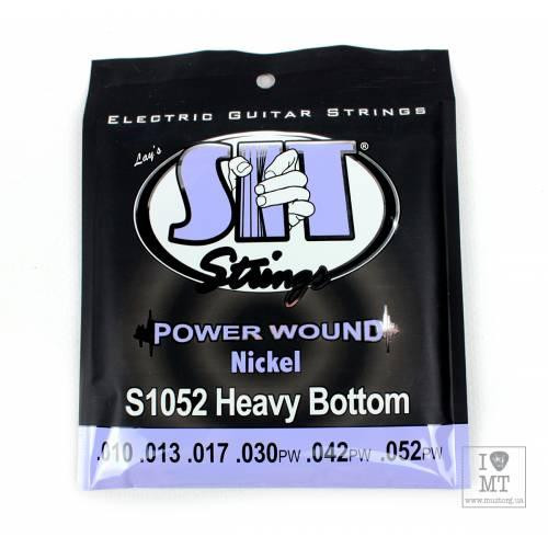 SIT strings SIT S1052 Heavy Bottom Power Wound Nickel Electric Guitar Strings 10/52 - зображення 1