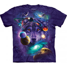 The Mountain Футболка  104308 з бавовни фіолетова галактичний вовк Wolf of the Cosmos