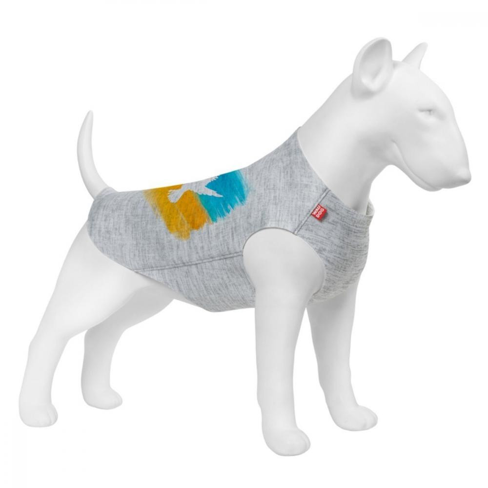 WAUDOG Майка для собак  Clothes малюнок "Прапор", S35, B 48-54 см, С 28-33 см (4823089349800) - зображення 1