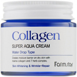   FarmStay Увлажняющий крем  Collagen Super Aqua Cream с коллагеном 80 мл (8809635230231)