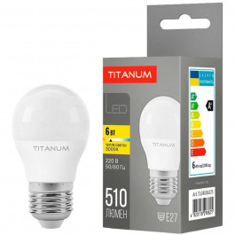 TITANUM LED G45 6W E27 3000K 220V (TLG4506273)
