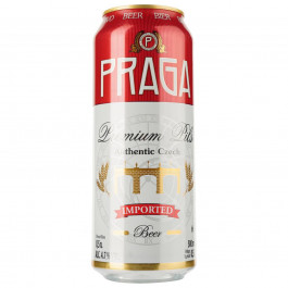 Praga Пиво Premium Pils светлое 4,7% ж/б 0,5 л.(8593875219490)