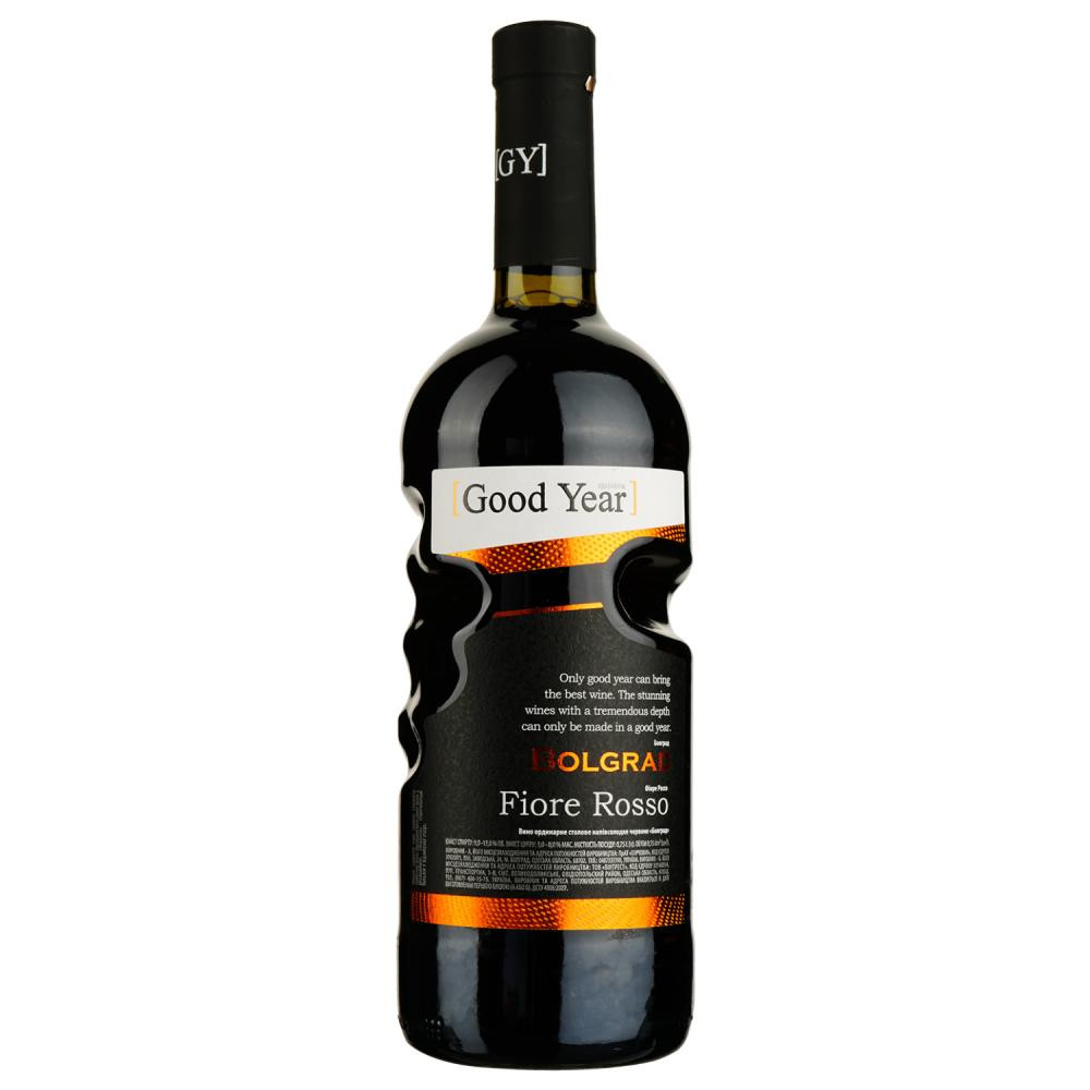 Bolgrad Вино  Fiore Rosso червоне напівсолодке, пляшка-рука, 0,75 л (4820197560257) - зображення 1