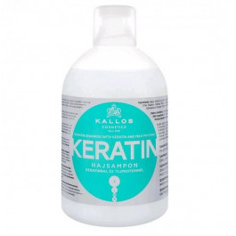 Kallos Шампунь  Keratin с кератином и экстрактом молочного протеина для поврежденных волос 1л (599888950843