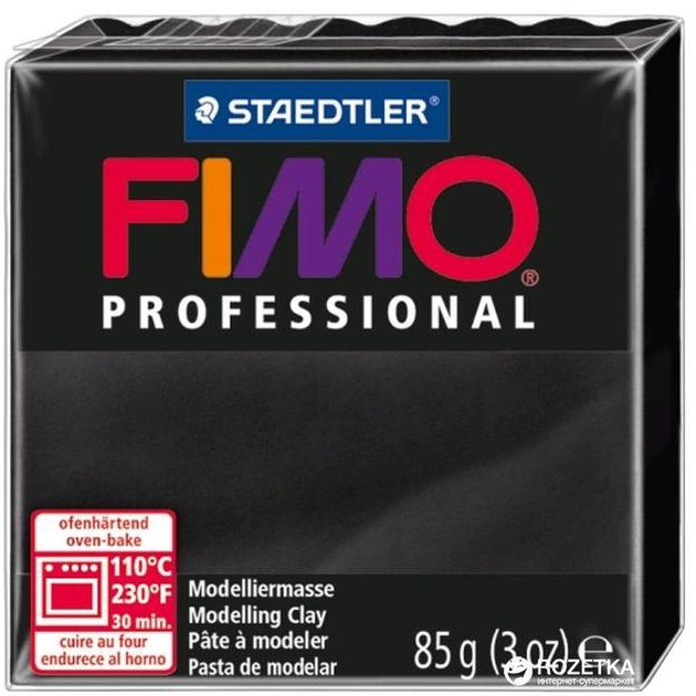 FIMO Пластика Professional Черная 85 г (4007817800300) - зображення 1