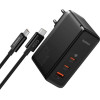 Baseus GaN5 Pro Fast Charger 160W Black Type-C to Type-C cable (P10110825113-00) - зображення 1