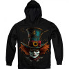 TKT Import Худі бавовняний чорний з принтом Mad Hatter  7000217-black - зображення 1