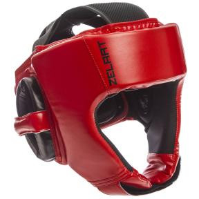 Zelart Шлем боксерский открытый BO-1349, размер M, красный - зображення 1