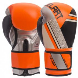 Zelart Перчатки боксерские BO-1335, размер 14oz, оранжевый/черный