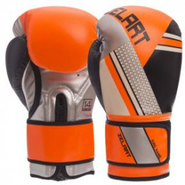 Zelart Перчатки боксерские BO-1335, размер 10oz, оранжевый/черный